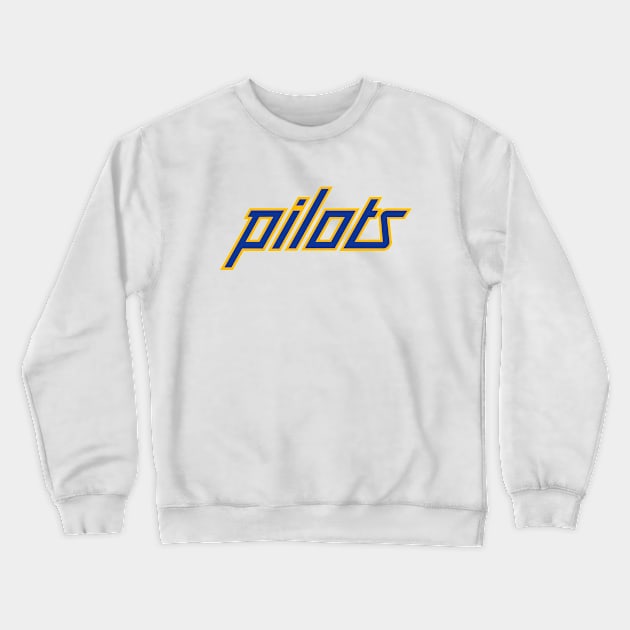 Defunct Seattle Pilots Baseball 1970 Crewneck Sweatshirt by LocalZonly